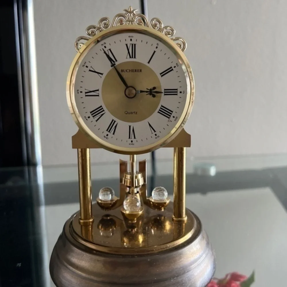 Bucherer Vintage Quartz Table Clock